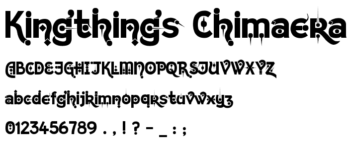 Kingthings Chimaera font